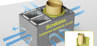 Schiedel Thermo Rondo Plus - system kominowy z izolowanymi kanałami wentylacyjnymi Schiedel Thermo Rondo Plus - system kominowy z izolowanymi kanałami wentylacyjnymi